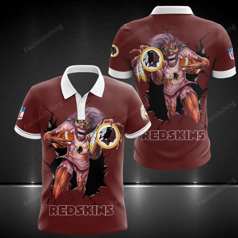 Sportswearmerch Washington Redskins NFL Personalized Polo Shirt For Fan