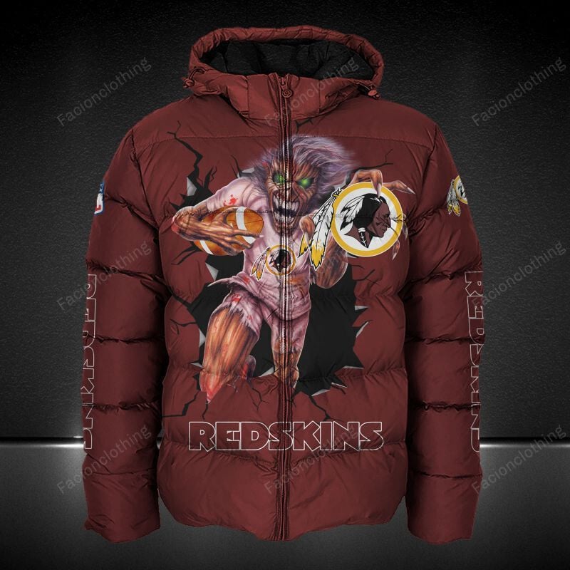 Sportswearmerch Washington Redskins NFL Personalized Puffer Jacket For Fan