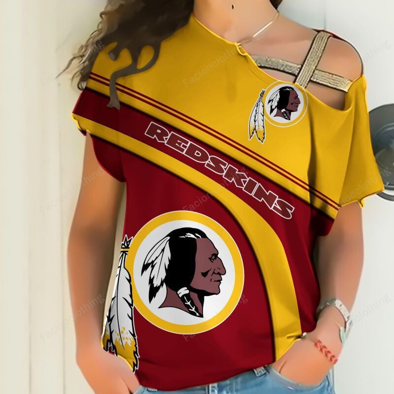 Sportswearmerch Washington Redskins NFL Personalized Strapless Short Sleeve For Fan