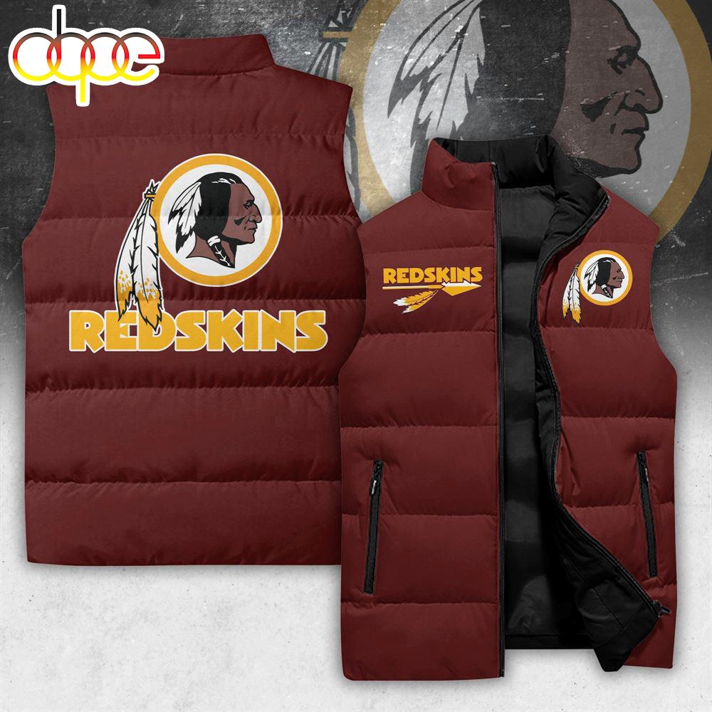 Sportswearmerch Washington Redskins NFL Sport Football Personalized Sleeveless Puffer Jacket For Fan