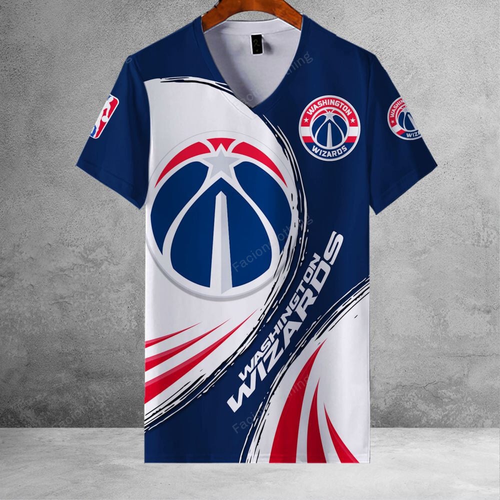 Sportswearmerch Washington Wizards NBA Personalized V-neck Women For Fan