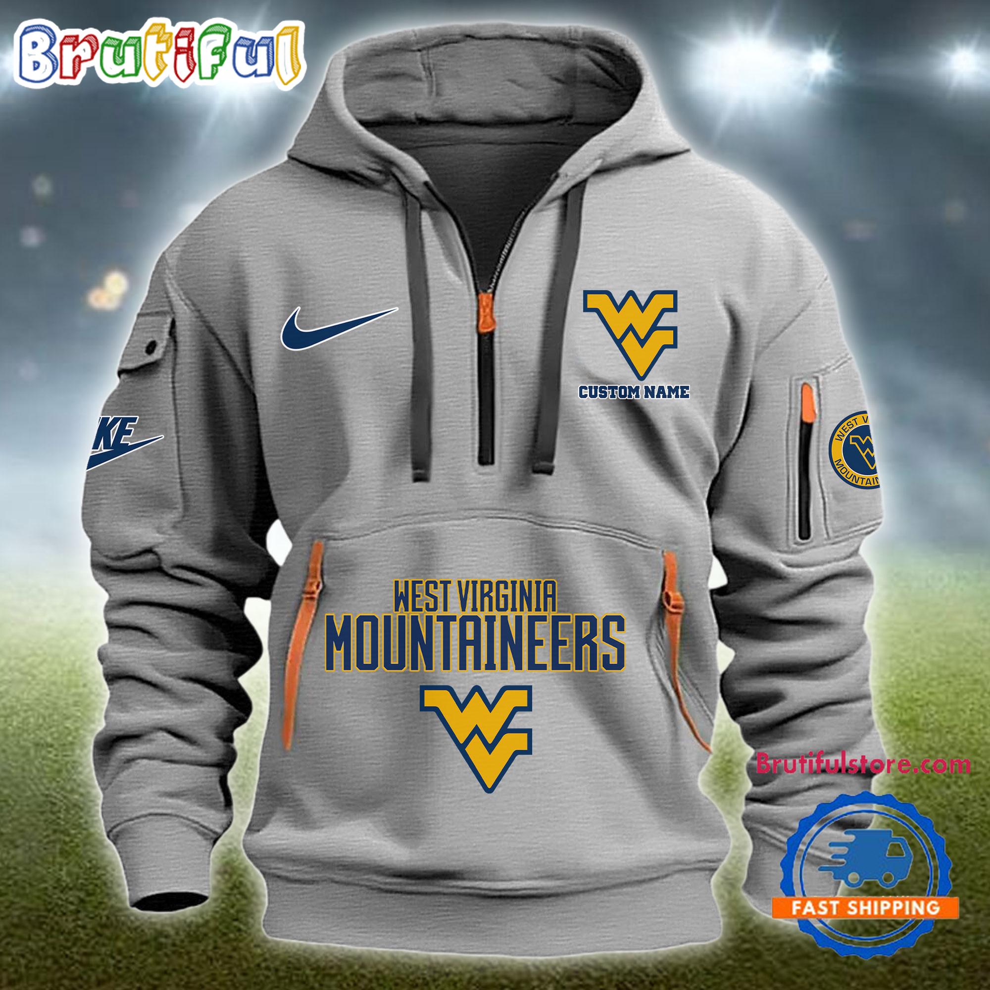 Sportswearmerch West Virginia Mountaineers NCAA Half Zip Hoodie For Fan