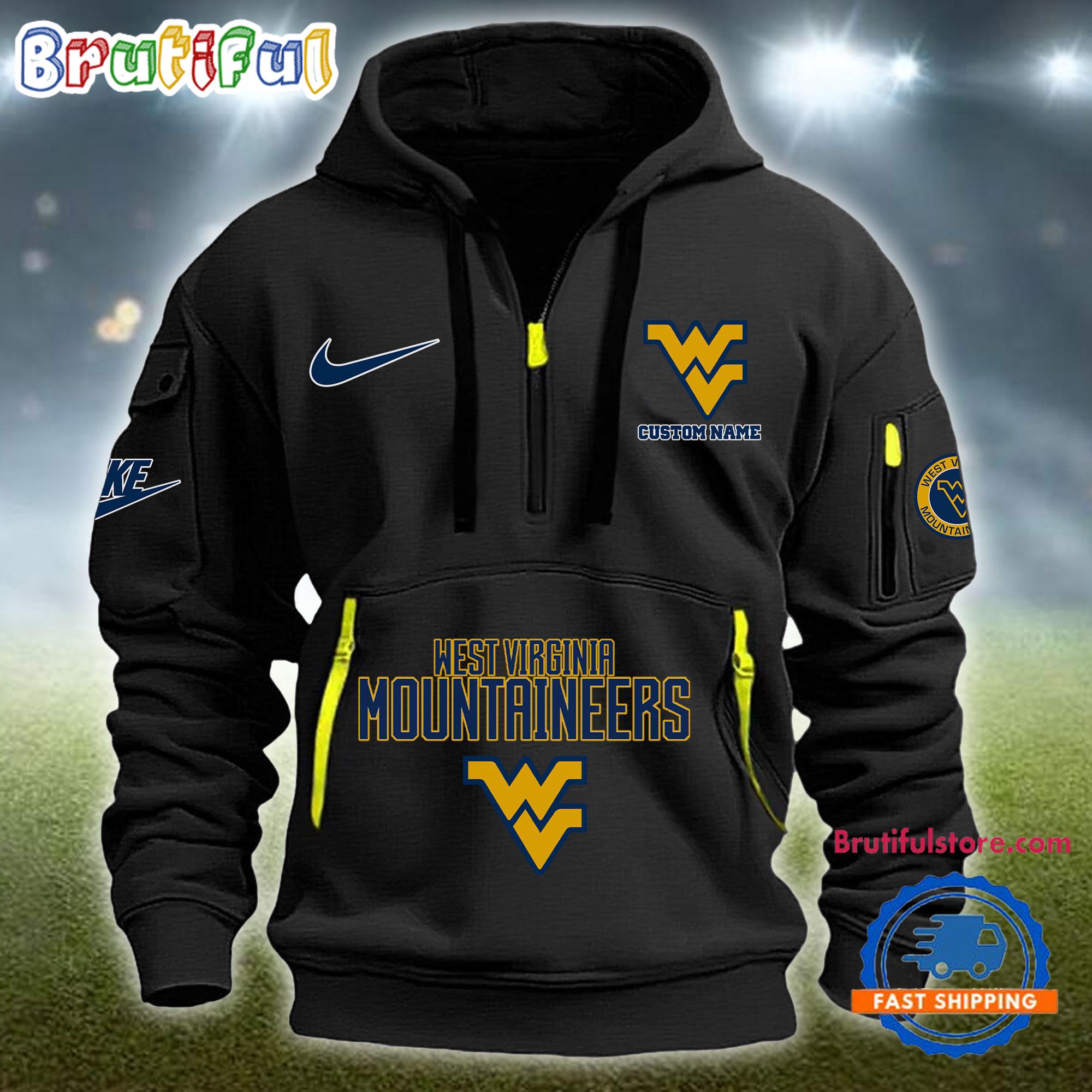Sportswearmerch West Virginia Mountaineers NCAA Half Zip Hoodie For Fan