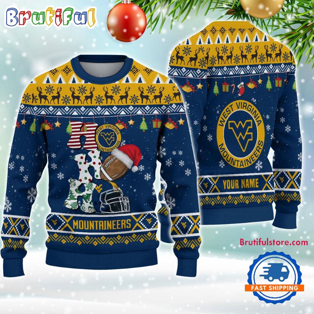 Sportswearmerch West Virginia Mountaineers NCAA Personalized Christmas Sweater For Fan