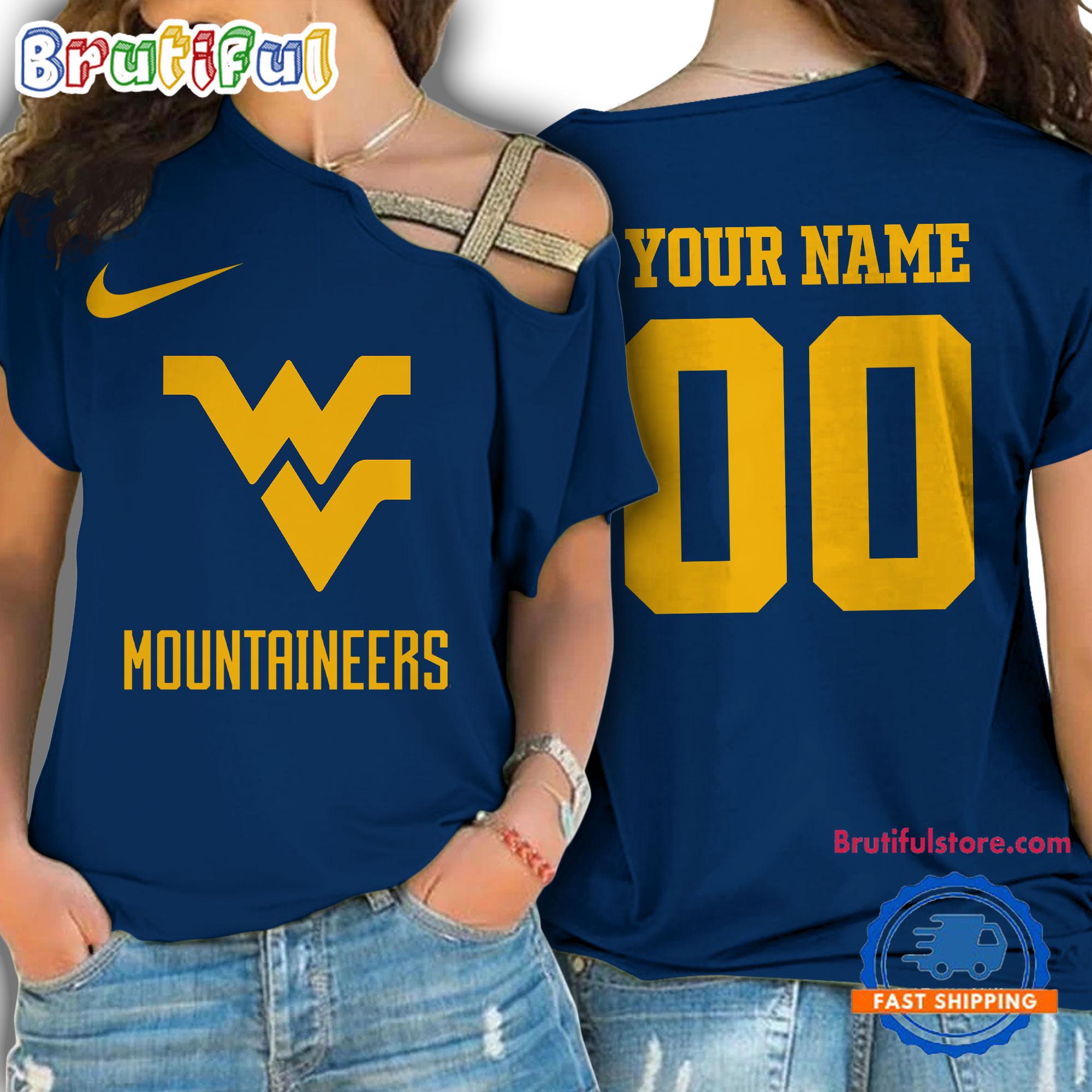 Sportswearmerch West Virginia Mountaineers NCAA Strapless Sleeve Short For Fan