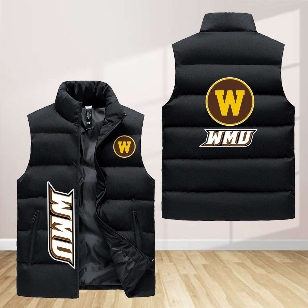 Sportswearmerch Western Michigan Broncos NCAA Sleeveless Puffer Jacket For Fans