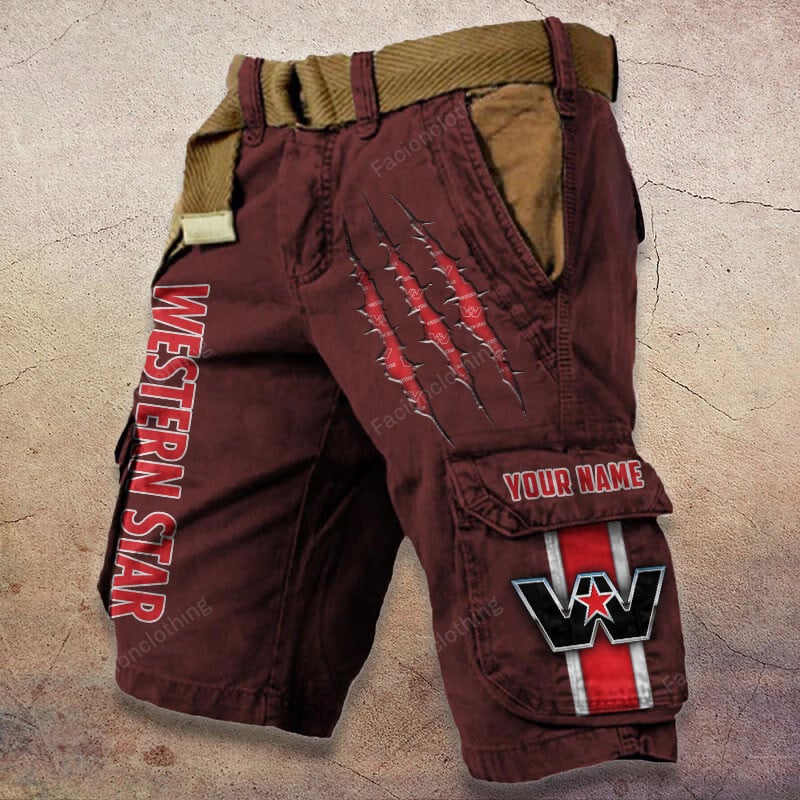 Sportswearmerch Western Star Truck Denim Short For Fan