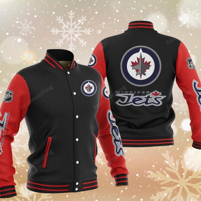 Sportswearmerch Winnipeg Jets NHL Personalized Baseball Jacket For Fan