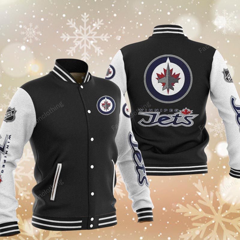 Sportswearmerch Winnipeg Jets NHL Personalized Baseball Jacket For Fan
