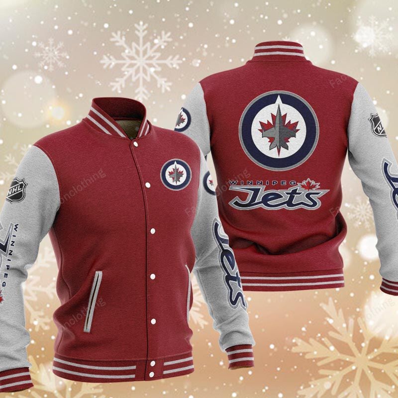 Sportswearmerch Winnipeg Jets NHL Personalized Baseball Jacket For Fan