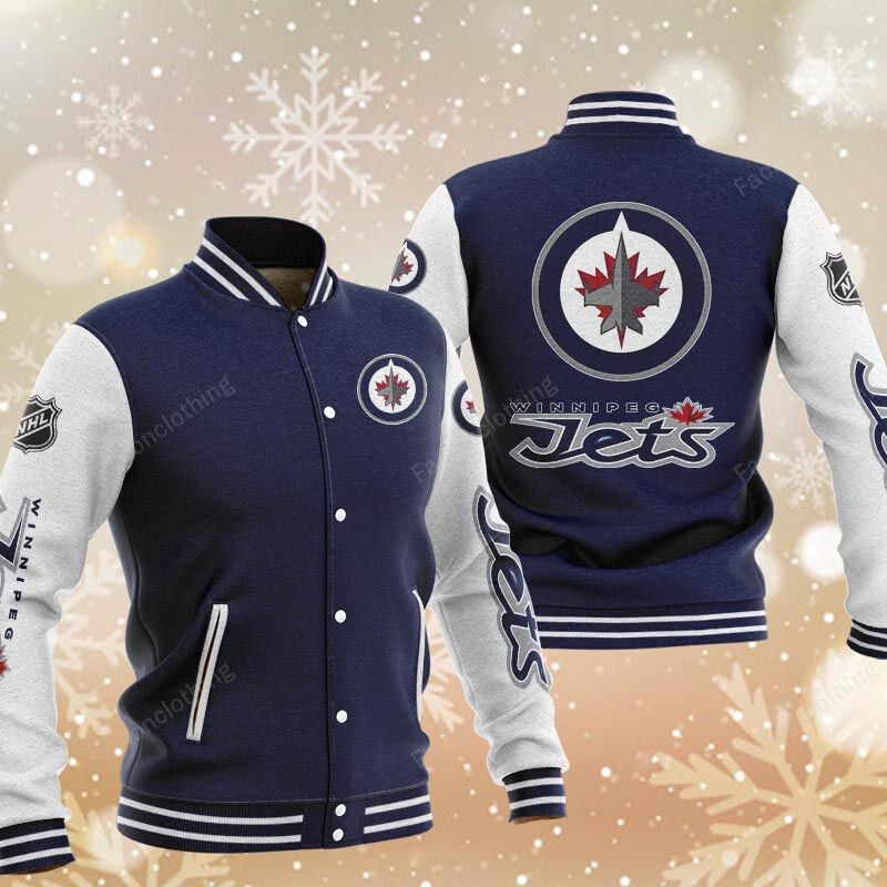 Sportswearmerch Winnipeg Jets NHL Personalized Baseball Jacket For Fan