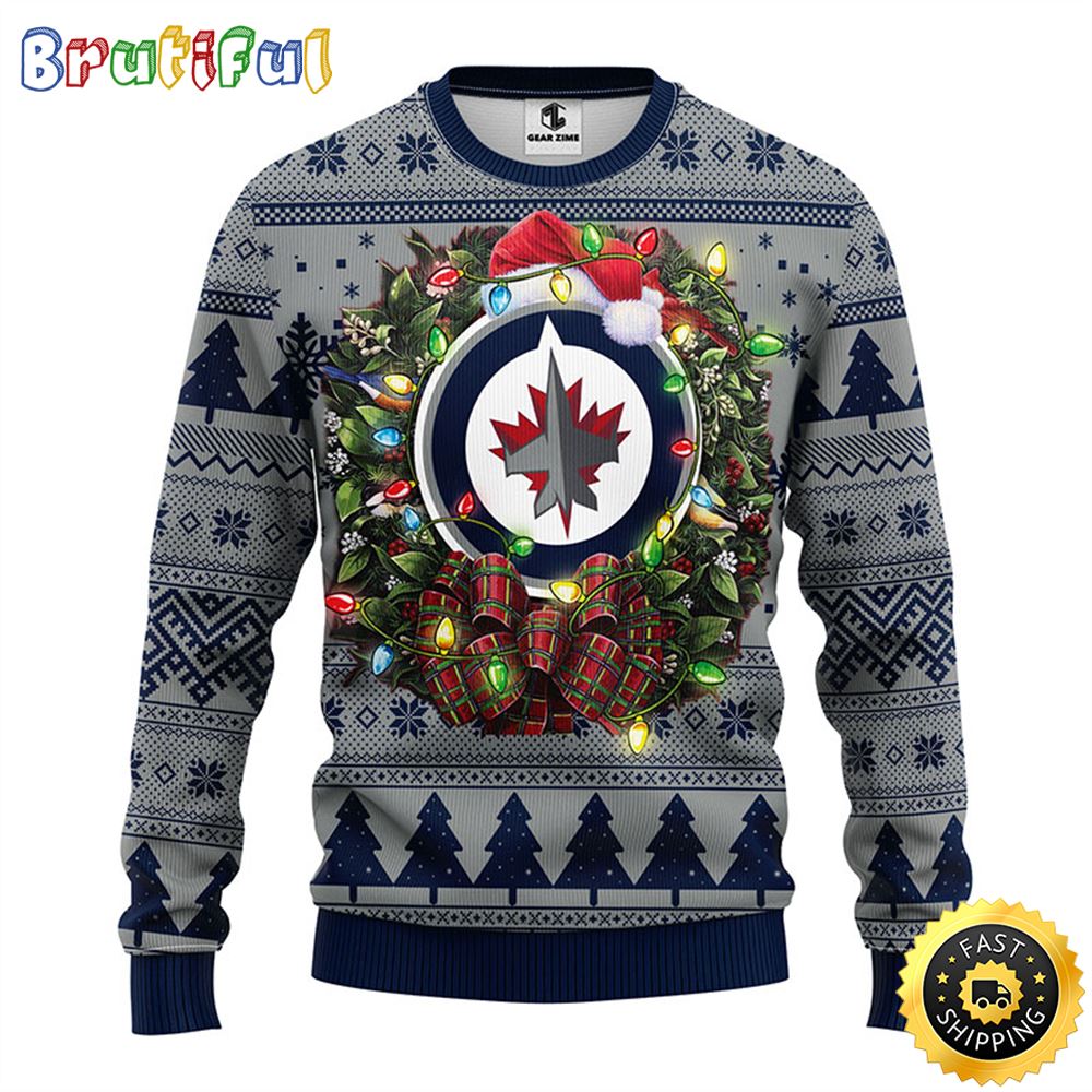 Sportswearmerch Winnipeg Jets NHL Personalized Christmas Sweater For Fan