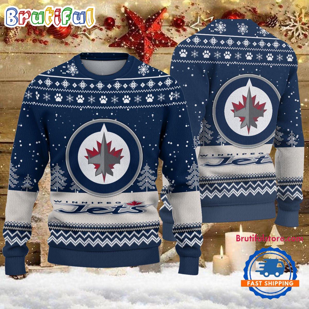 Sportswearmerch Winnipeg Jets NHL Personalized Christmas Sweater For Fan
