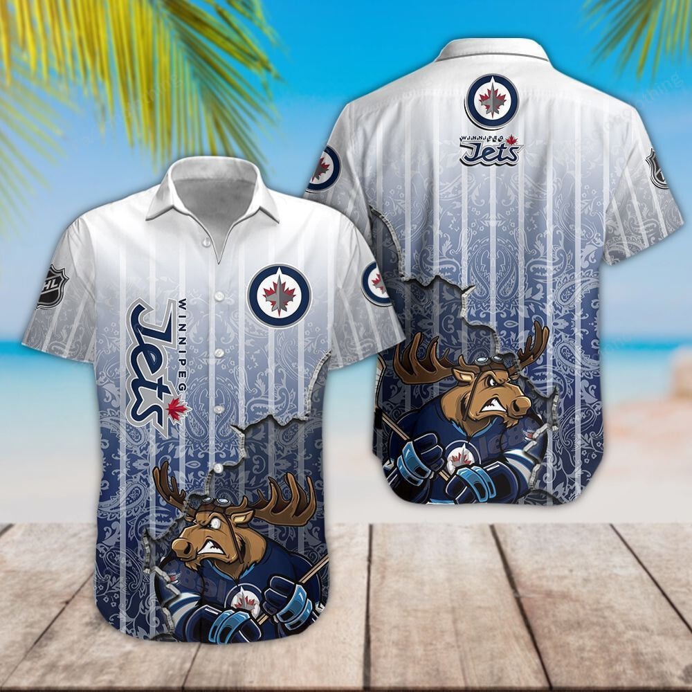 Sportswearmerch Winnipeg Jets NHL Personalized Hawaiian Shirt For Fan