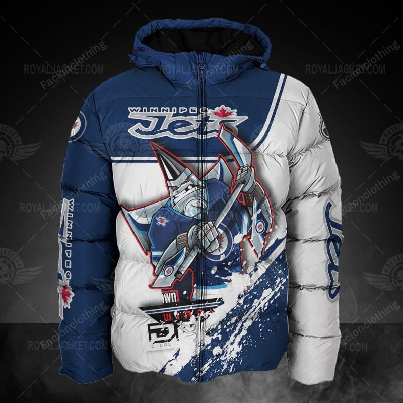 Sportswearmerch Winnipeg Jets NHL Personalized Puffer Jacket For Fan