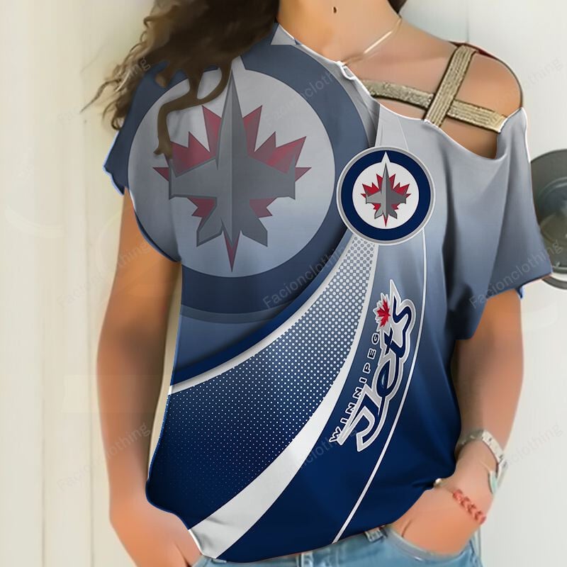 Sportswearmerch Winnipeg Jets NHL Personalized Strapless Short Sleeve For Fan