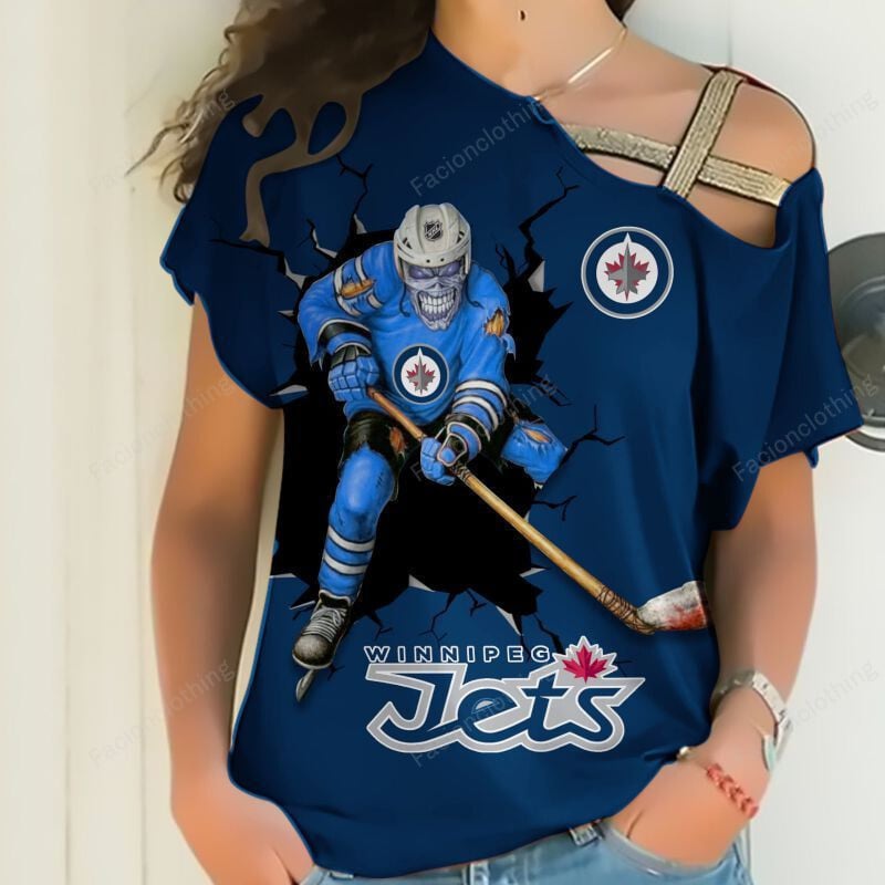 Sportswearmerch Winnipeg Jets NHL Personalized Strapless Short Sleeve For Fan