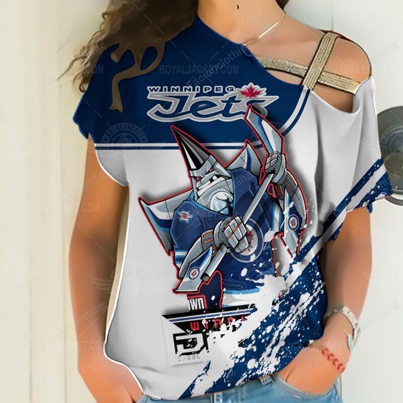 Sportswearmerch Winnipeg Jets NHL Personalized Strapless Short Sleeve For Fan