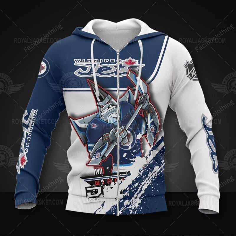 Sportswearmerch Winnipeg Jets NHL Personalized Zip Hoodie For Fan