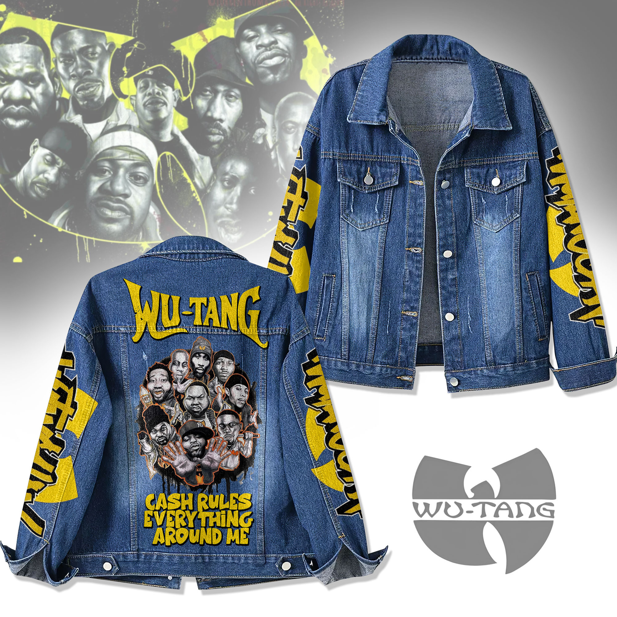 Sportswearmerch Wu-Tang Clan Denim Jacket Gift For Fans