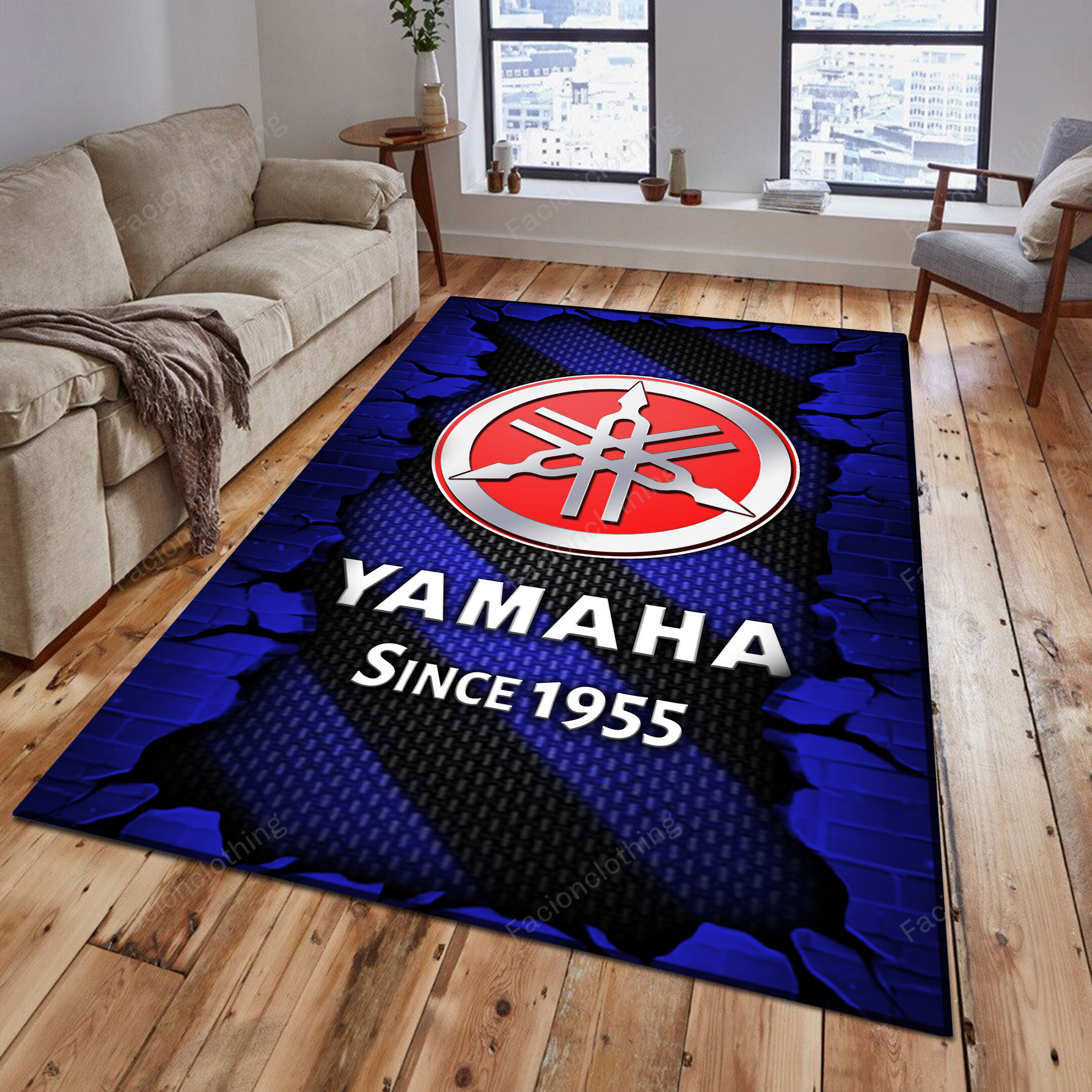 Sportswearmerch Yamaha Motorcycle Personalized Rug For Fan