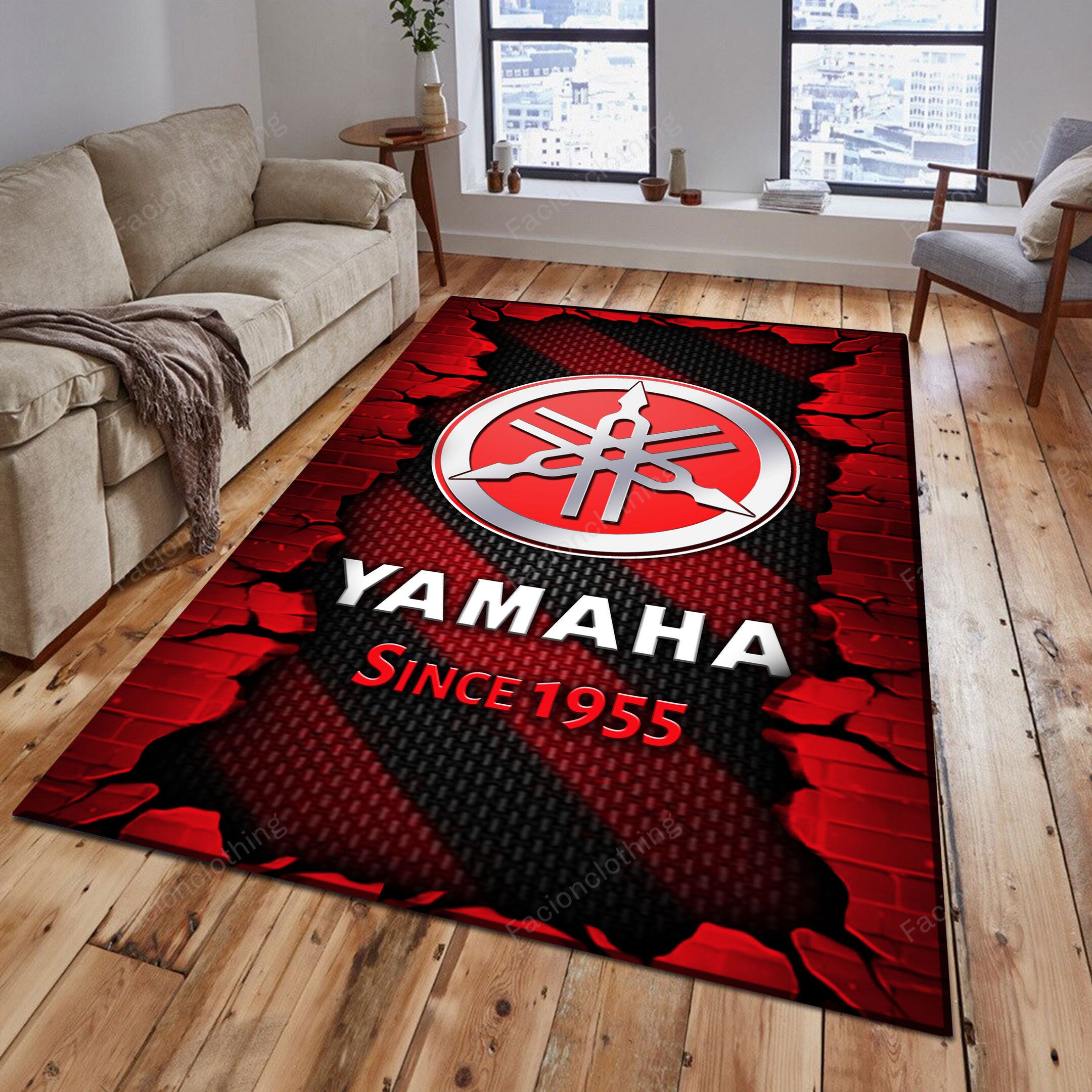 Sportswearmerch Yamaha Motorcycle Personalized Rug For Fan
