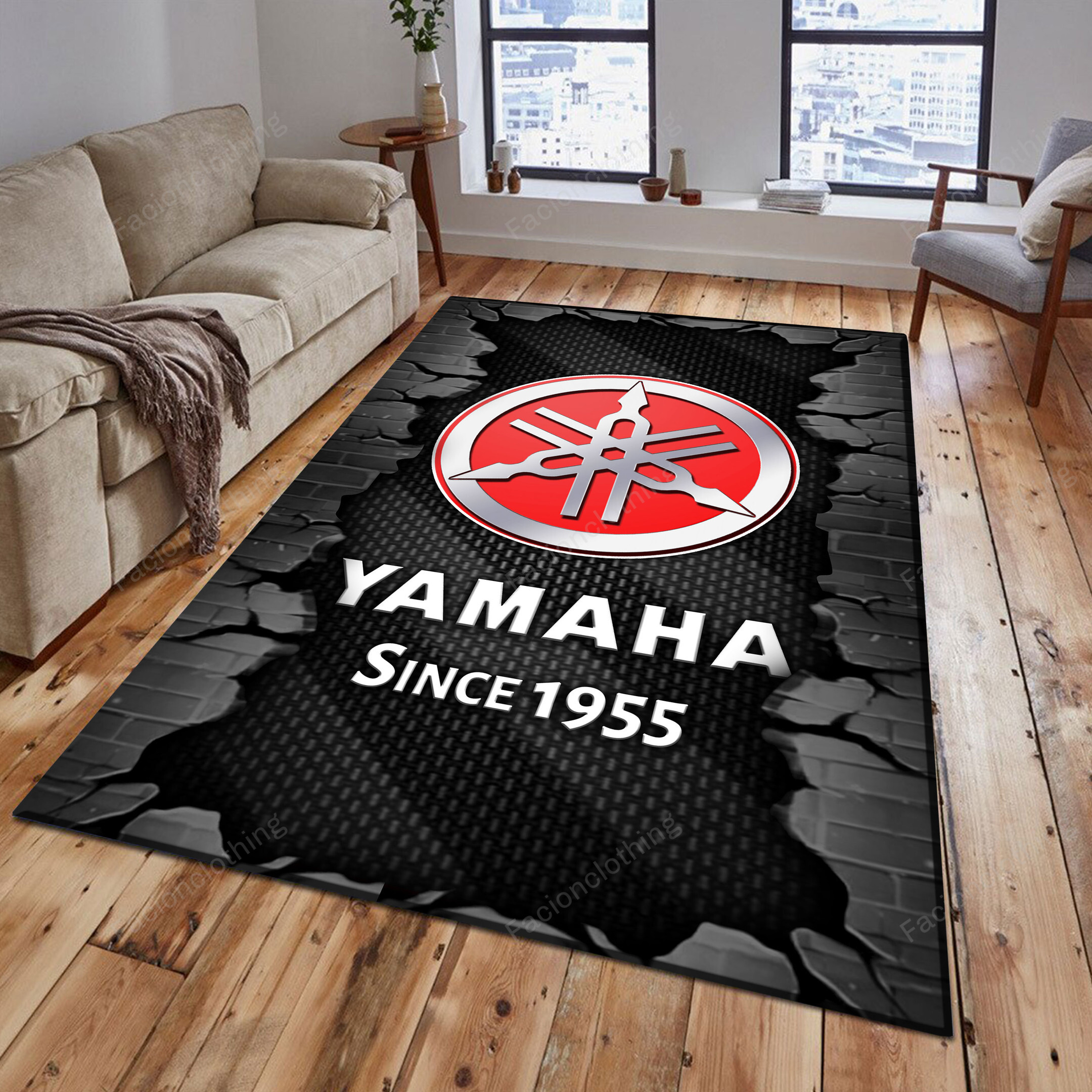 Sportswearmerch Yamaha Motorcycle Personalized Rug For Fan