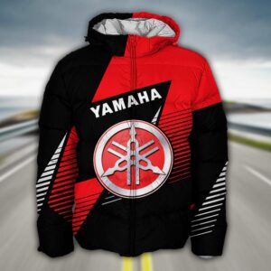 Sportswearmerch Yamaha Motorcycle Puffer Jacket For Fan