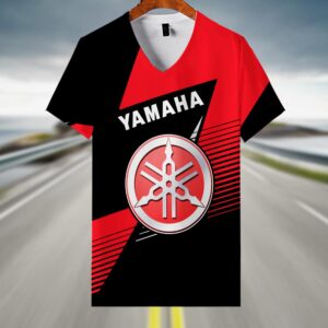 Sportswearmerch Yamaha Motorcycle V-neck Women T-shirt For Fan
