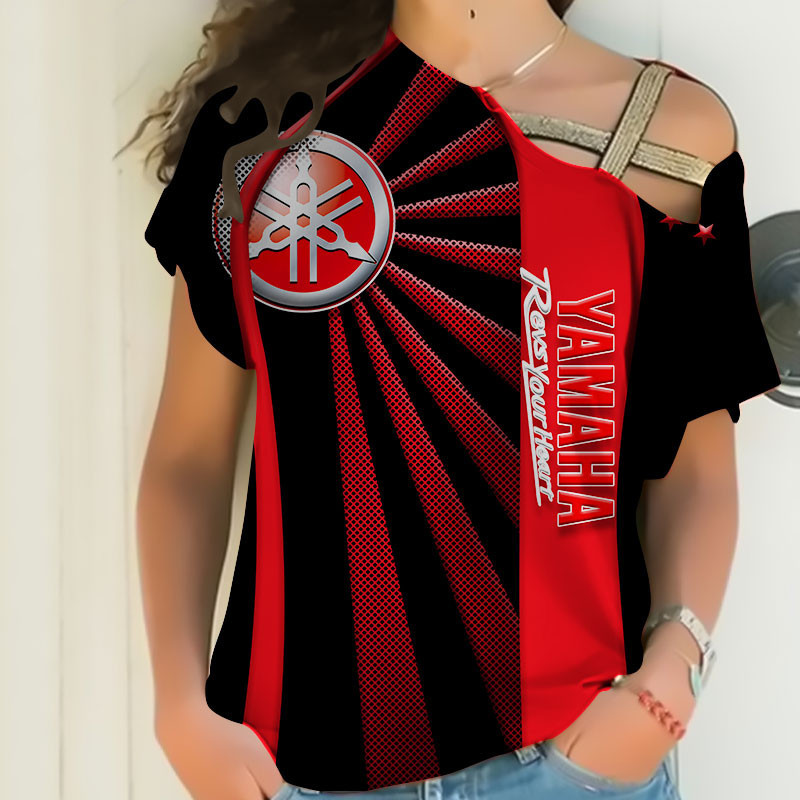 Sportswearmerch Yamaha Motorcycle Personalized Fashion Strapless Short Sleeve For Fan
