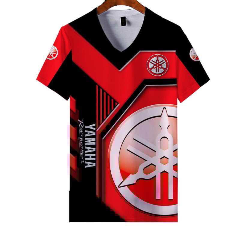 Sportswearmerch Yamaha Motorcycle Personalized Fashion V-neck Women T-shirt For Fan