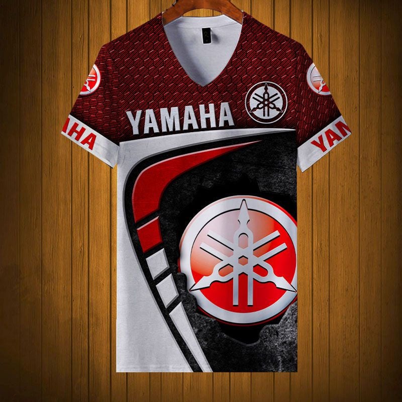 Sportswearmerch Yamaha Motorcycle Personalized Fashion V-neck Women T-shirt For Fan