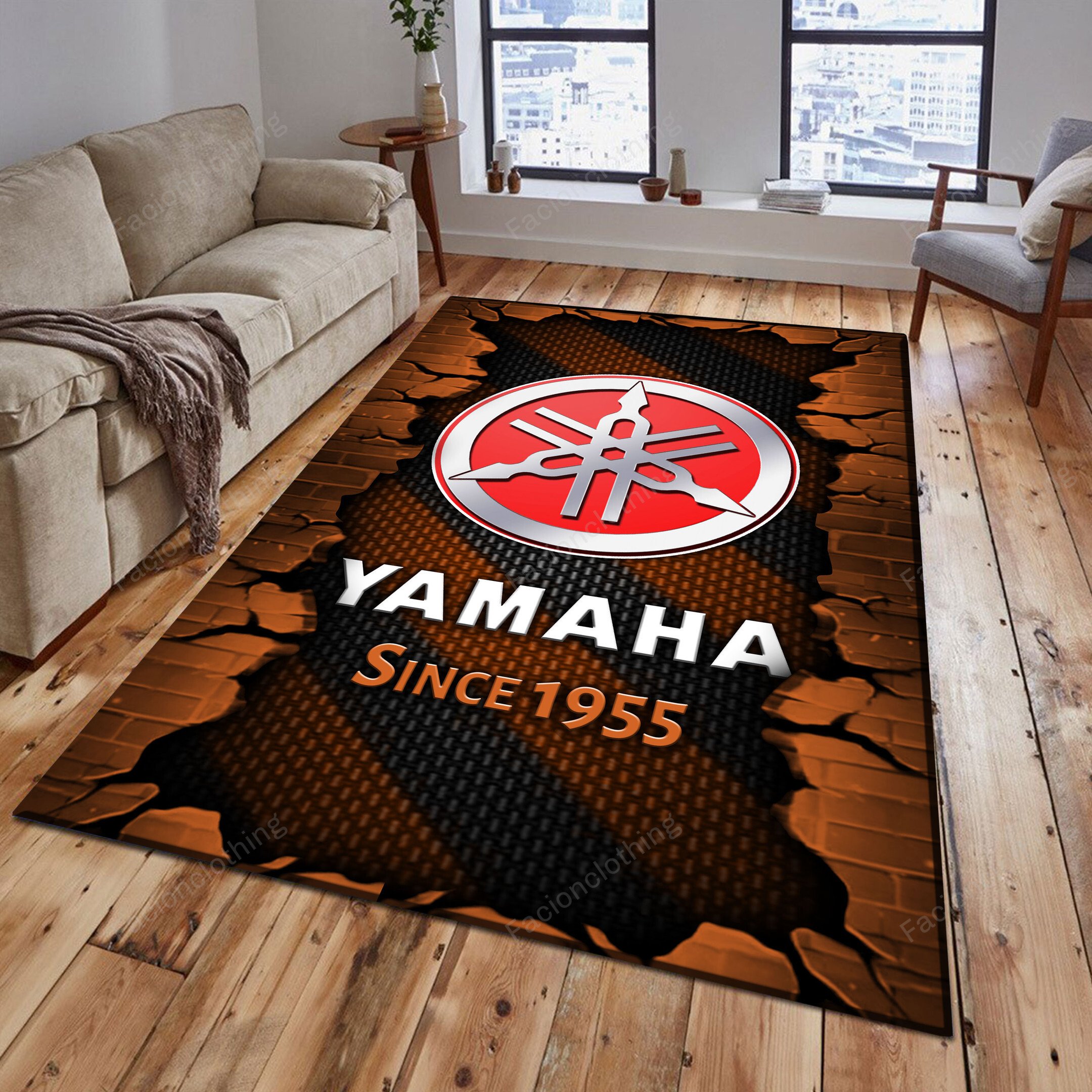Sportswearmerch Yamaha Motorcycle Personalized Rug For Fan
