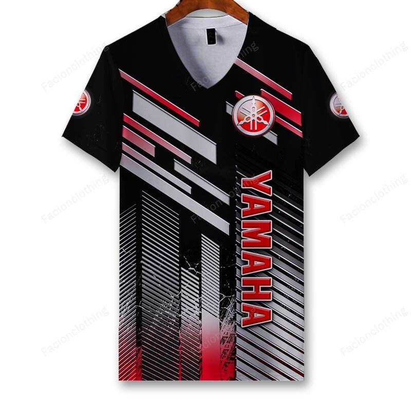 Sportswearmerch Yamaha Motorcycle Personalized V-neck Women T-shirt For Fan