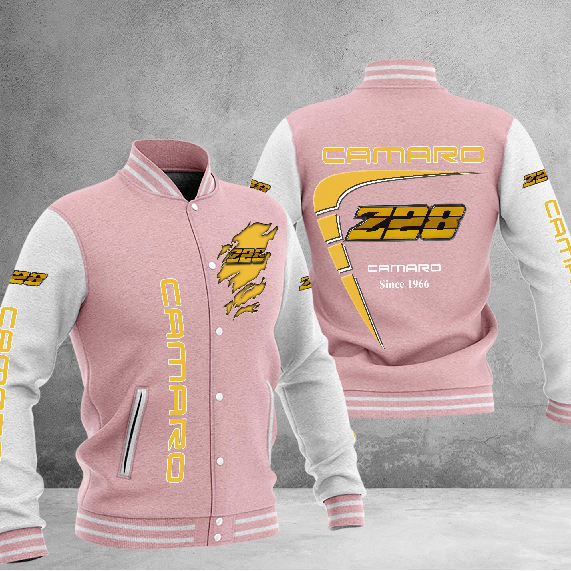 Sportswearmerch Z28 Camaro Car Personalized Baseball Jacket For Fan
