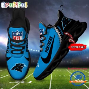 Sportswearmerch Carolina Panthers NFL Football New Season Sneaker Max Soul Shoes For Fan
