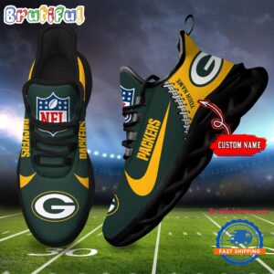 Sportswearmerch Green Bay Packers NFL Football New Season Sneaker Max Soul Shoes For Fan