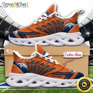 Sportswearmerch Denver Broncos NFL Football New Season Sneaker Max Soul Shoes For Fan