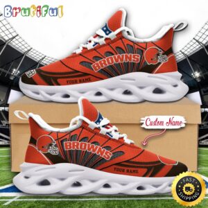 Sportswearmerch Cleveland Browns NFL Football New Season Sneaker Max Soul Shoes For Fan