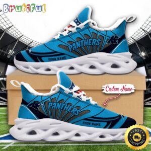 Sportswearmerch Carolina Panthers NFL Football New Season Sneaker Max Soul Shoes For Fan