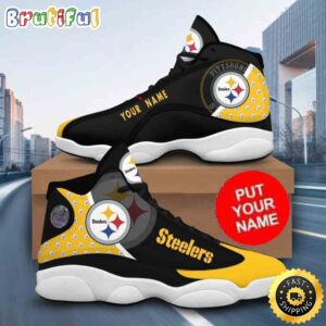 Sportswearmerch Pittsburgh Steelers NFL AJ13 Sneakers Shoes For Men And Women