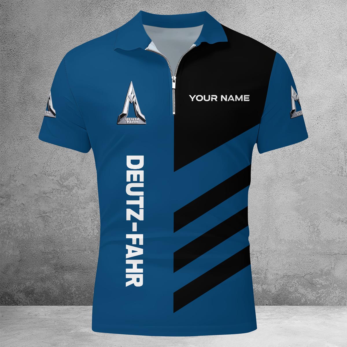 Sportswearmerch AGCO Allis Tractor Lapel Zip Polo Shirt For Fan