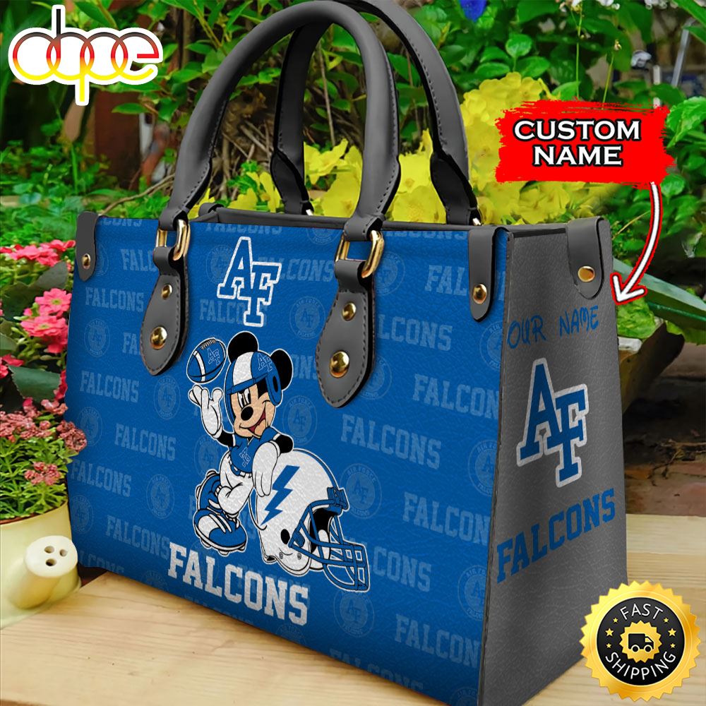 Sportswearmerch Air Force Falcons NCAA Mickey Leather Bag For Fan