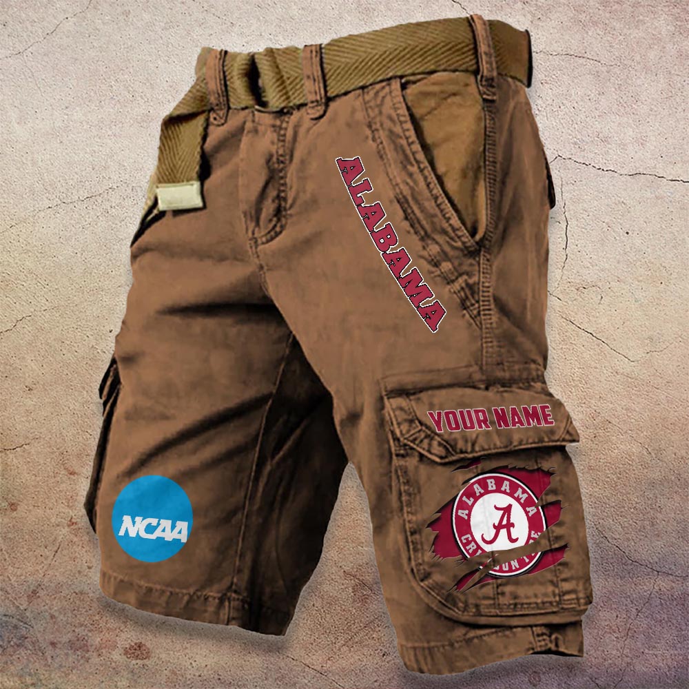 Sportswearmerch Alabama Crimson Tide MLB Denim Short For Fan