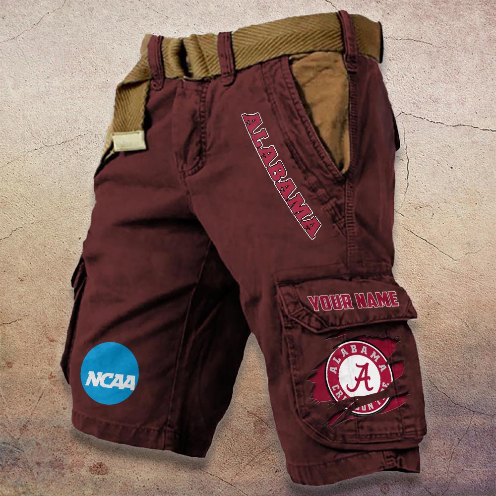 Sportswearmerch Alabama Crimson Tide MLB Denim Short For Fan