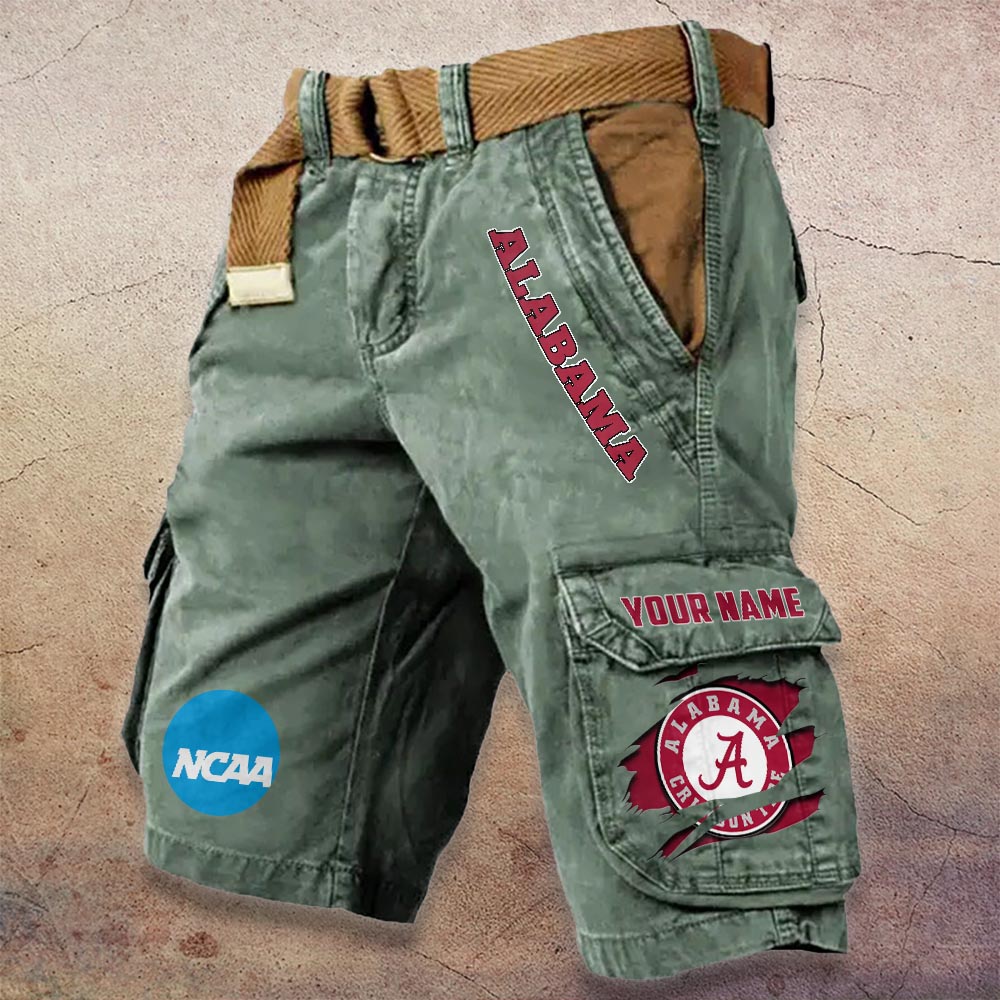 Sportswearmerch Alabama Crimson Tide MLB Denim Short For Fan