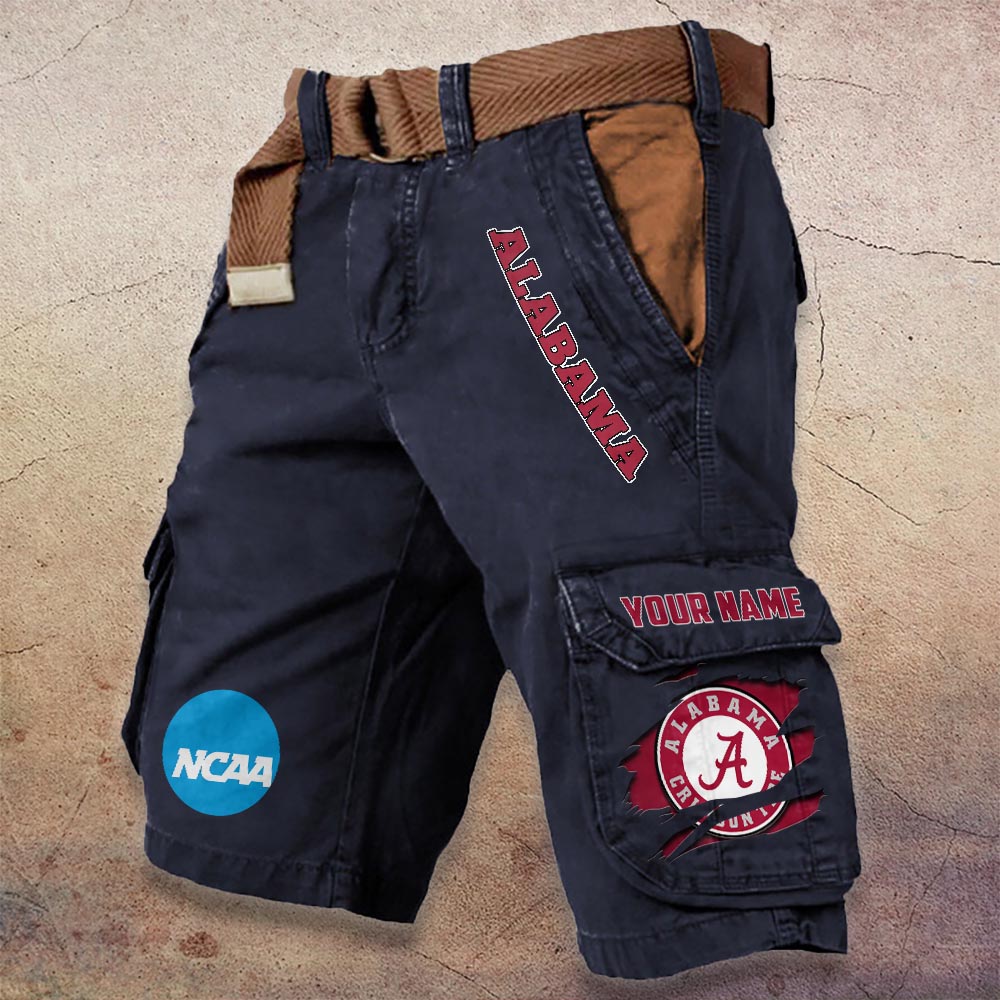 Sportswearmerch Alabama Crimson Tide MLB Denim Short For Fan