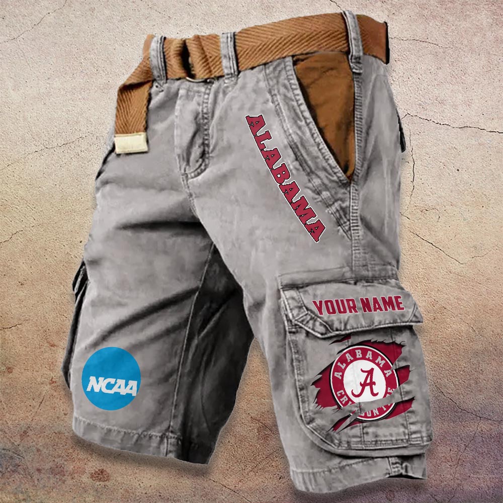 Sportswearmerch Alabama Crimson Tide MLB Denim Short For Fan