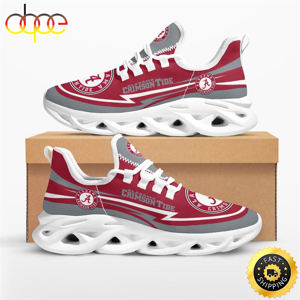 Sportswearmerch Alabama Crimson Tide NCAA Are Coming Curves Max Soul Shoes Sneakers For Men And Women