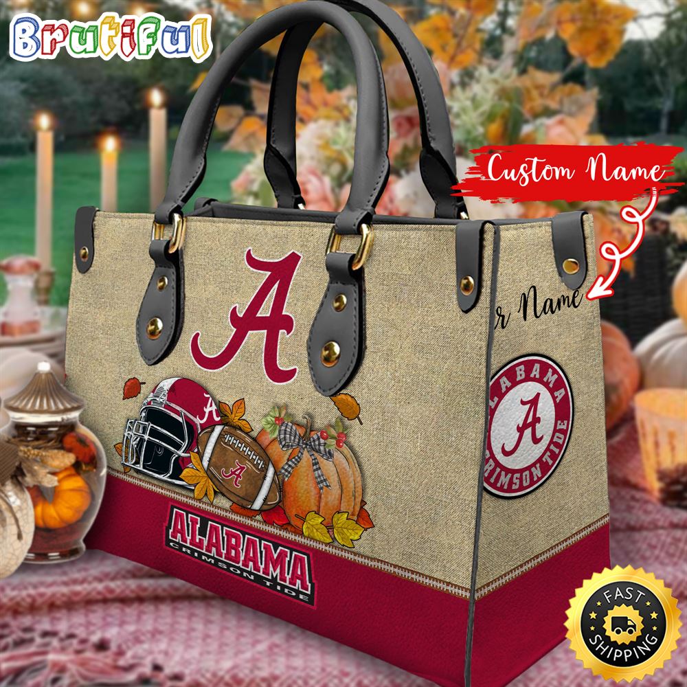 Sportswearmerch Alabama Crimson Tide NCAA Autumn Leather Handbag For Fan